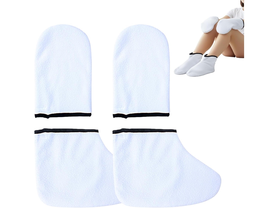 Luvas de Parafina Hidratante para Mãos e Pés - Chinelos Spa