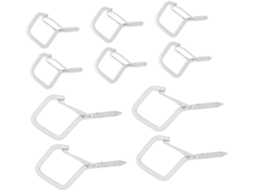 Kit De 50 Ganchos De Plástico Para Painel Perfurado, Com Fixação Firme E Fácil Instalação, Ideais Para Ambientes