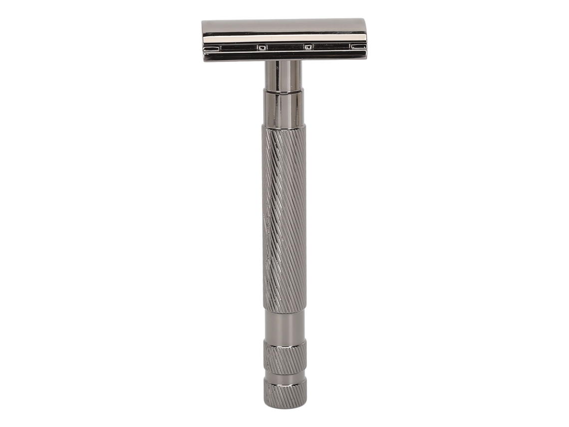 Suporte para faca de queixo manual de lâmina dupla, com cabo longo, reutilizável, antiderrapante, vermelho/preto, modelo 2026.