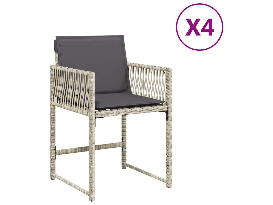 Garden Chair, Garden Chairs Vidaxl Cinzeto Rattan / Vime (n/a)