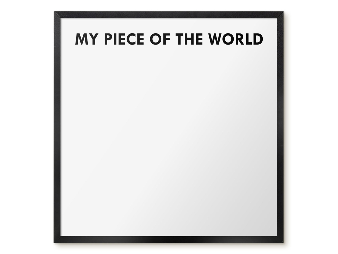 Magnetic Board My Piece Of The World For The Living Room Espelharte (50x50 Cm)