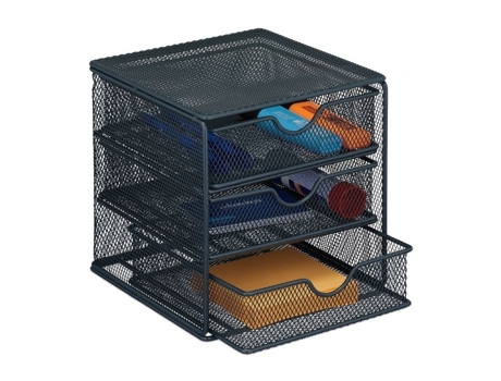 Cômoda com 3 compartimentos cor antracite Rxs