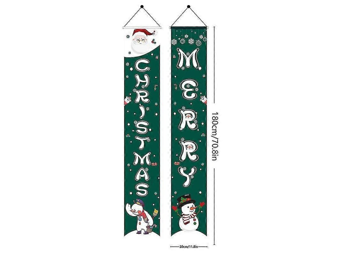 Banners De Decoração Natalina Com Luzes De Cordão Estampa De Biscoito Para Festa De Natal Hengjian