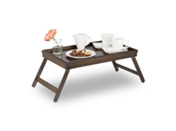 Lurelia Bandeja De Sofá Bambu Castanha 52,8 Cm Para Braço De Sofá