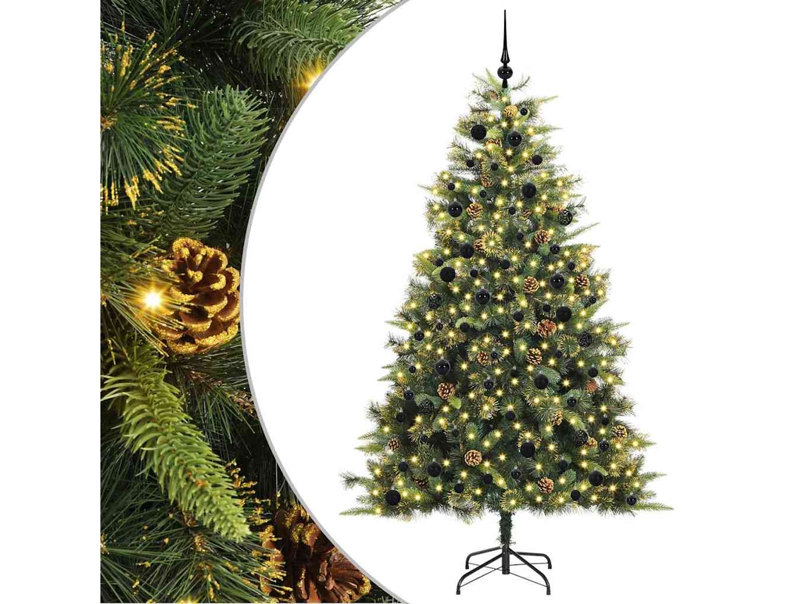 Árvore De Natal Artificial Vidaxl Verde Pvc (240 Cm)