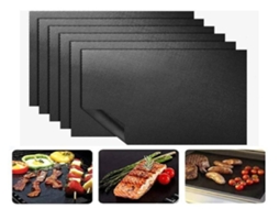 Lurelia Tapete Antiaderente Para Grelhar E Forno, Pack 9, Preto, 40 X 33 Cm