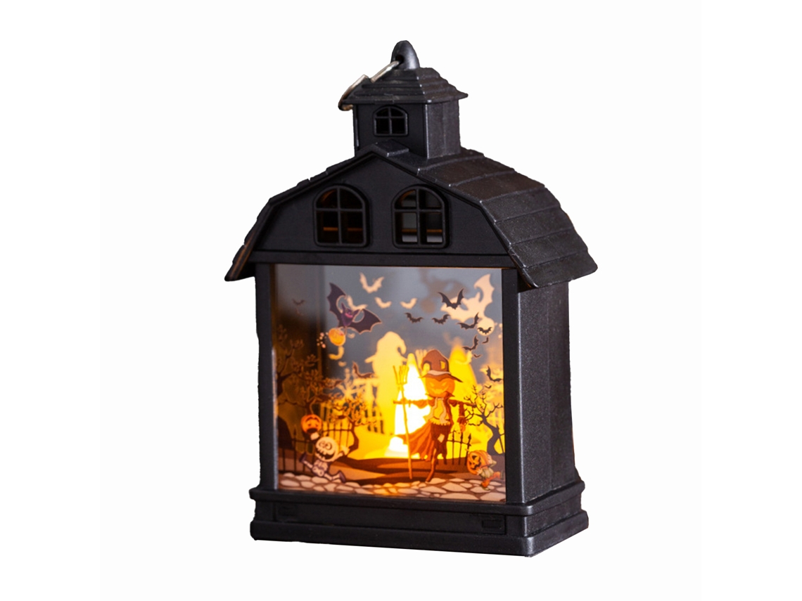 Laxiscreed Lanterna De Abóbora Halloween Decoração Para Casa Assombrada Luz Noturna