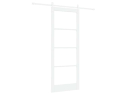 Conjunto 1 Porta Deslizante Vidaxl Branco Madeira De Pinho Maciça (83 X 211 Cm)