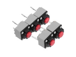 Pacote Com 5 Interruptores Industriais Silenciosos Ultrassensíveis De 6x6x7,3 Mm