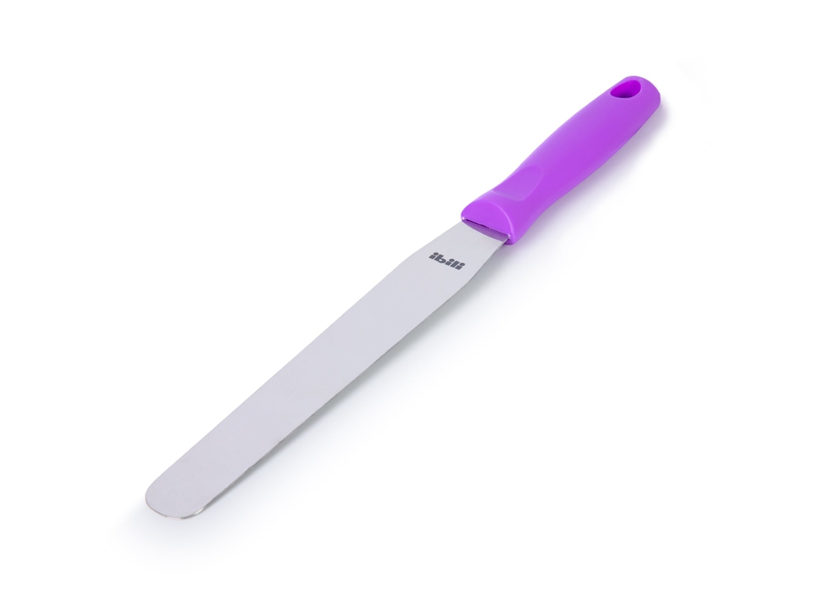 Espátula Retas IBILI (Roxo - 20 cm - Aço Inoxidável)