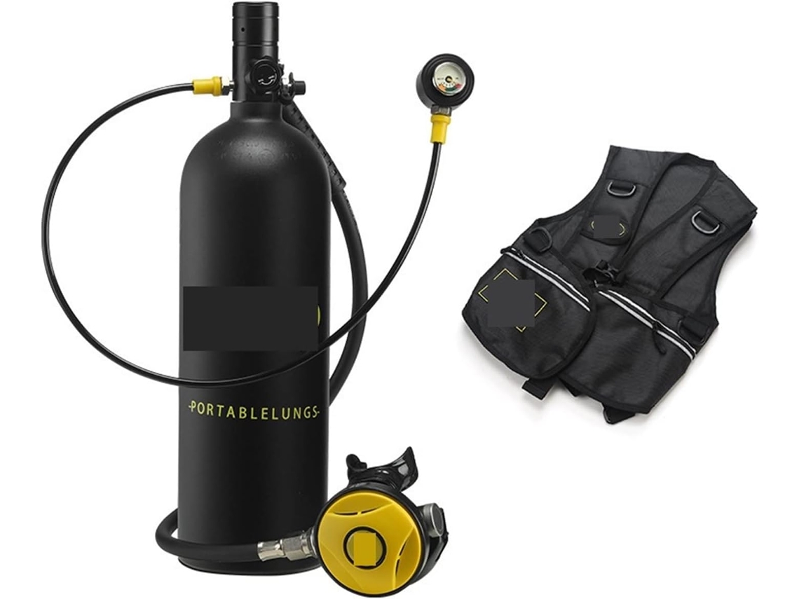 Mini Rebreather de Mergulho Portátil 2l SFUSHOS (cor: Preto)