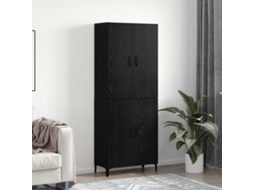 Vidaxl Buffê 2 Pcs Carvalho Preto Madeira Processada
