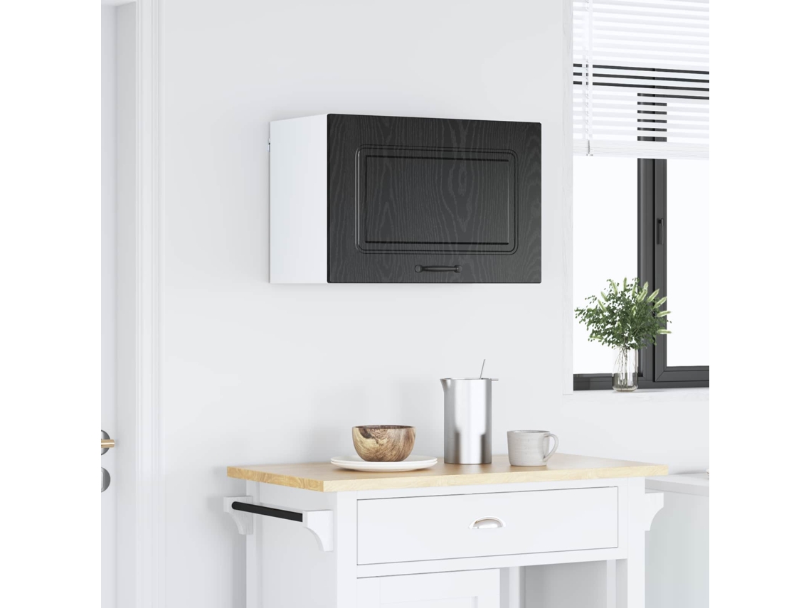 Vidaxl Painel De Lava-louça Kalmar Carvalho Preto 60 X 31 X 40 Cm