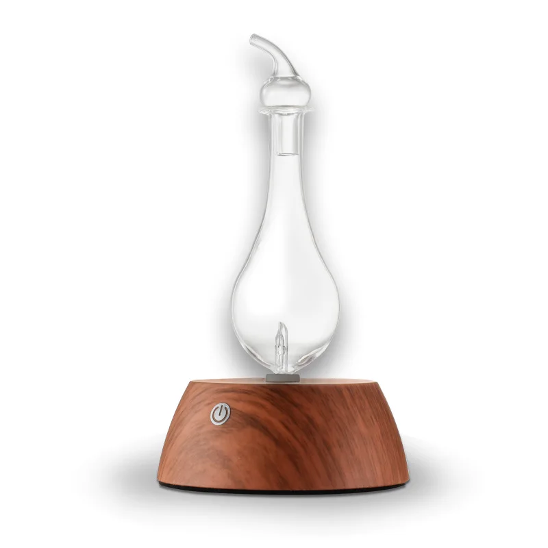 (com Textura De Madeira) Difusor De Aroma Puro Para Óleos Essenciais Anidros, Mini Atomizador Difusor De Aroma Com 7 Cores