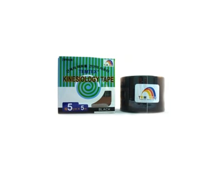 Fita Kinesiológica 5×5 Preta 1 Un. Temtex