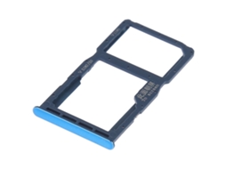 Bandeja para cartão SIM/Micro SD compatível com Huawei P30 Lite / Nova 4e Azul