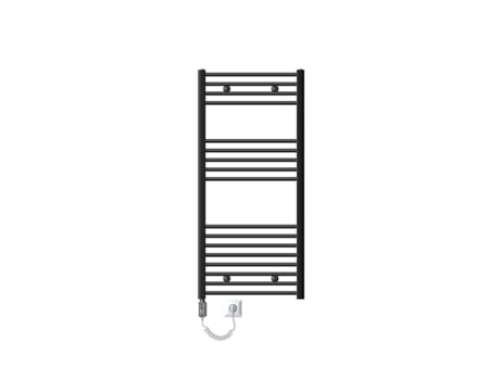 Radiador Eléctrico de Casa de Banho com Barra de Aquecimento 1200W 600X1200 Mm Antracite Recto LUXEBATH