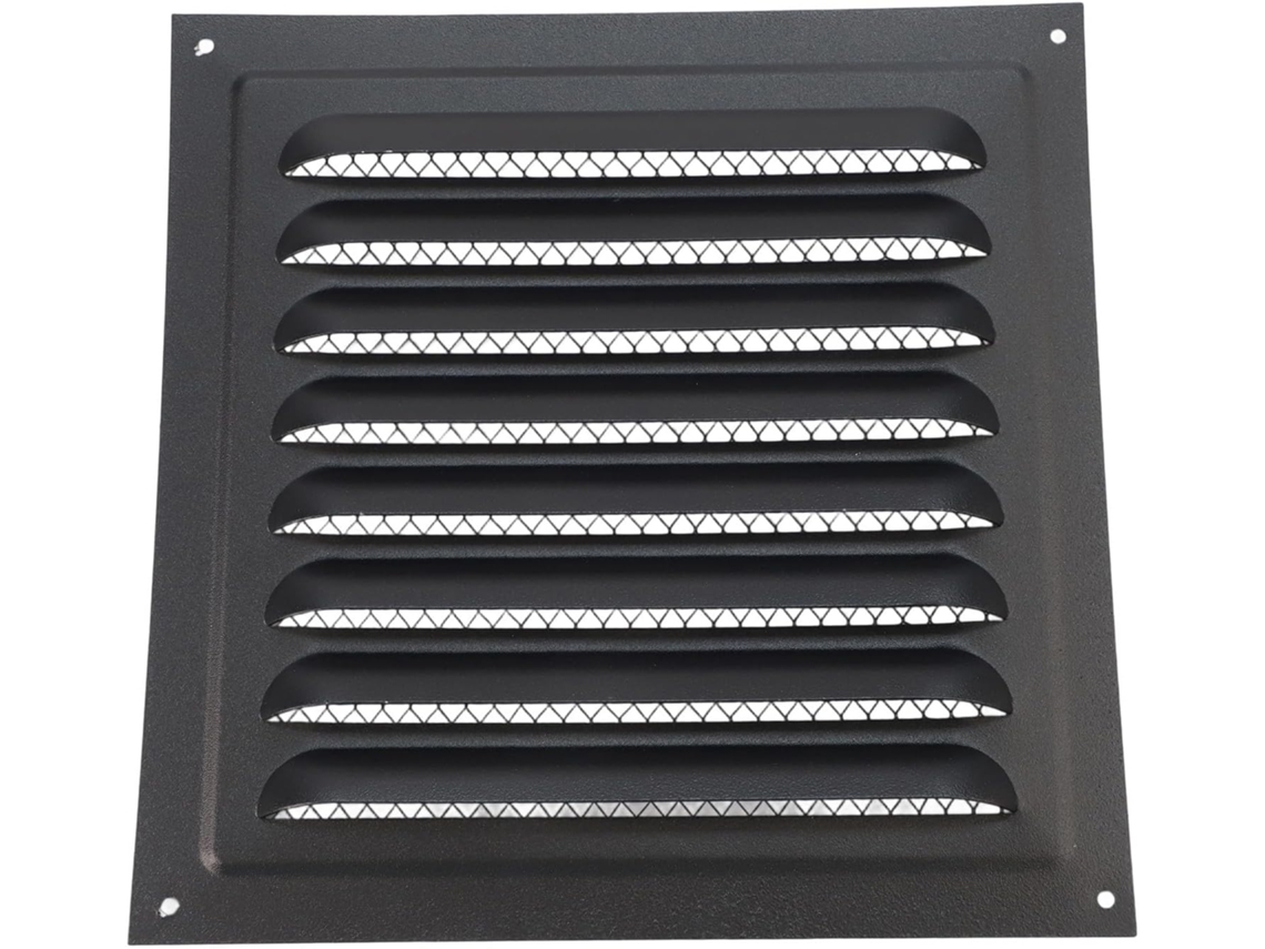 Aço Inoxidável (1 Grelha De Ventilação Integrada Com Venezianas - Quadrada - Para