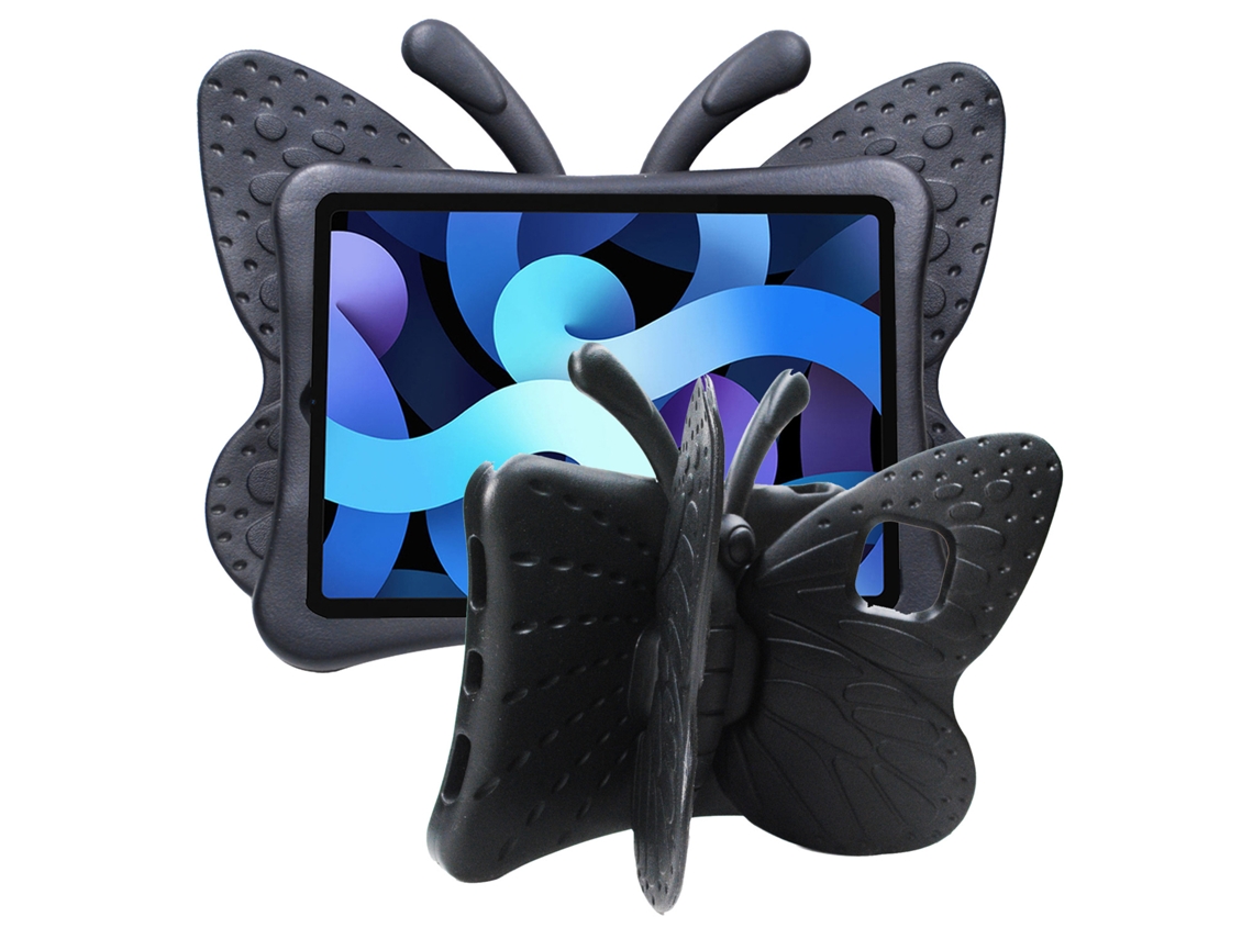 Capa Panoona Para Ipad 10.9'' 2022 (10ª Geração) ,eva Rígido E Antichoque ,suporte Borboleta Preto