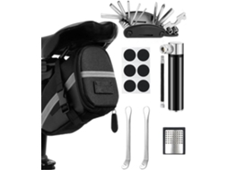 Kit reparo bicicleta 16 em 1 com bolsa, mini bomba 120psi, para MTB, estrada, sem marca