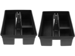 Conjunto de 2 cestos de armazenamento Topbathy em plástico com alças (LxAxP cm)