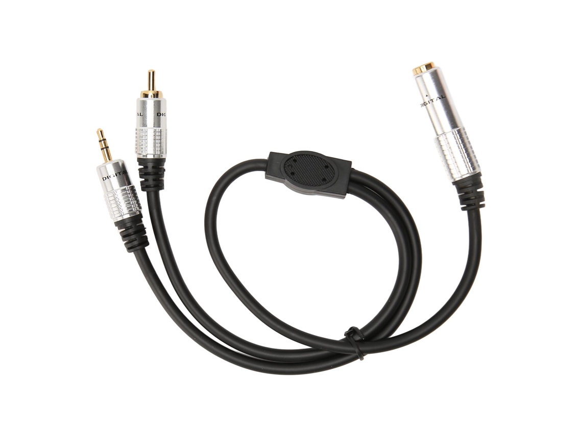 Cabo Rca 6,35mm Fêmea para 3,5mm Macho S/MARCA