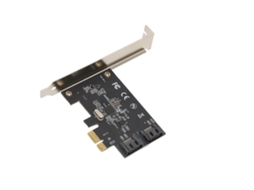 Controladora PCIe SATA 3.0, 2 portas, AHCI 6 Gbps, compatível com SSD, HDD, Windows, Linux e Mac | S/MARCA