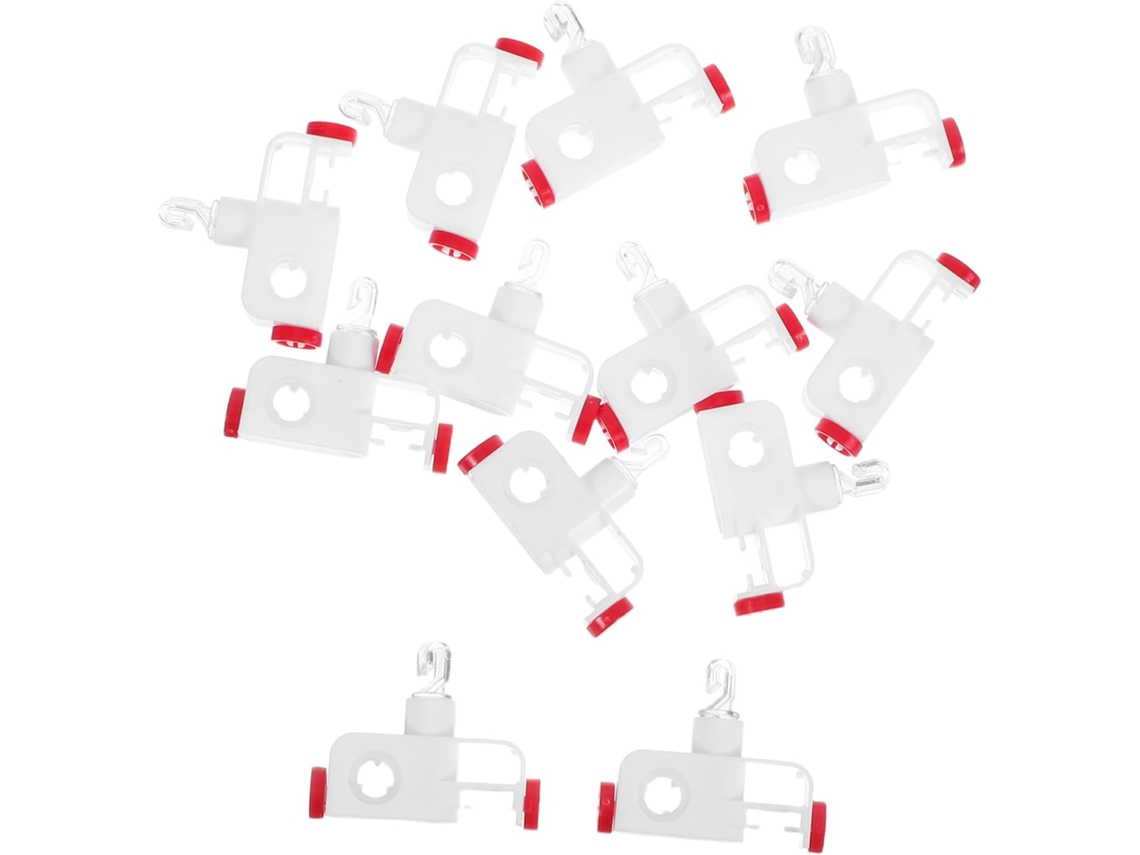 Conjunto De 12 Peças De Acessórios Para Cortinas Roletes Resistentes Para Trilhos De Cortina, Roletes De Reposição. Conjunto De 12 Peç