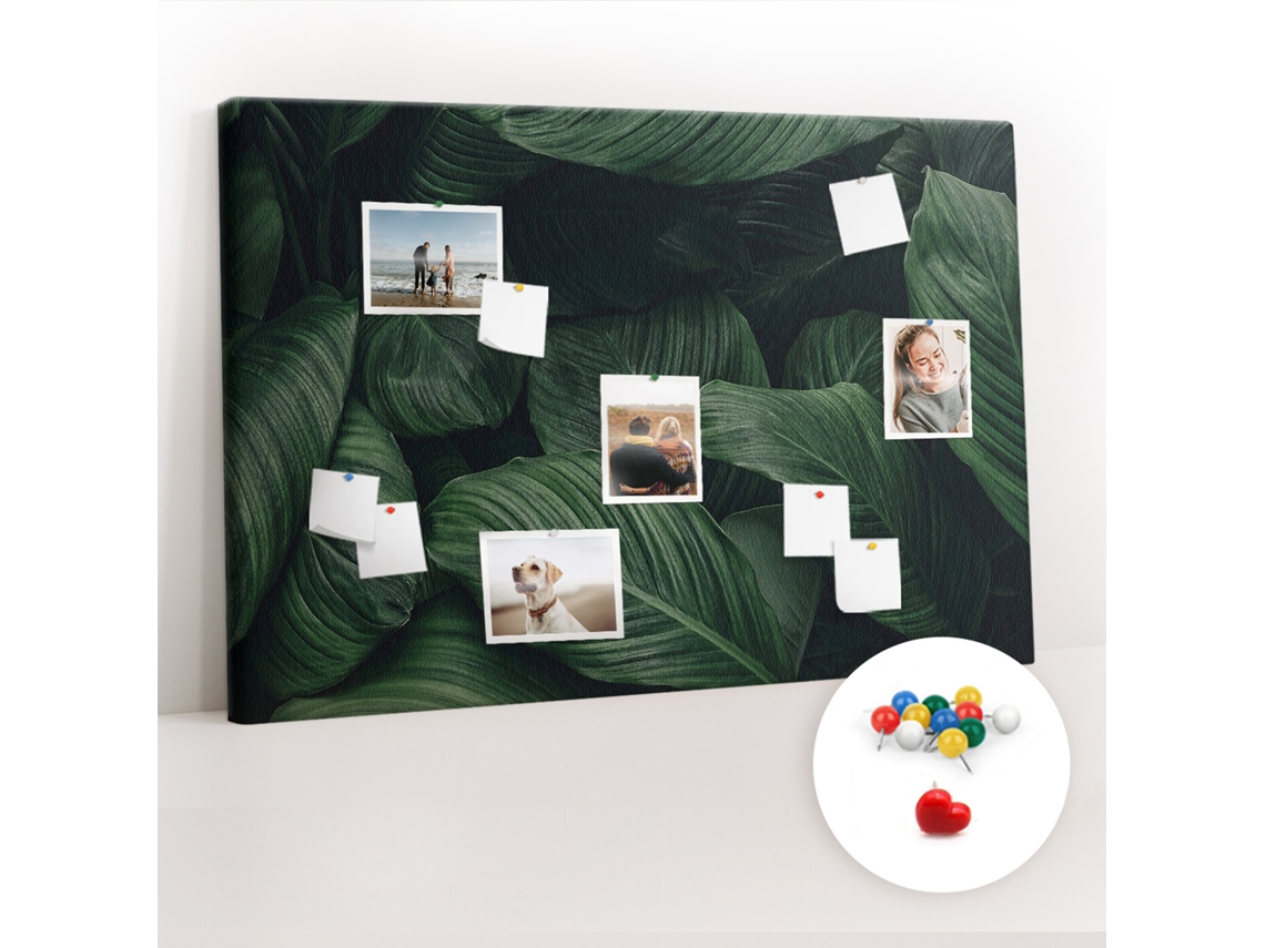 Quadro De Cortiça Monstera Tropical Para O Escritório Espelharte (120x80 Cm)