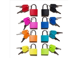 Conjunto De 8 Cadeados Pequenos Coloridos Com Chave Para Bagagem, Armário De Academia, Uso Externo, Escola E Casa