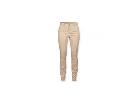 Calças de Mulher FRONT ROW Chino Stretch Cinzento (2XL)