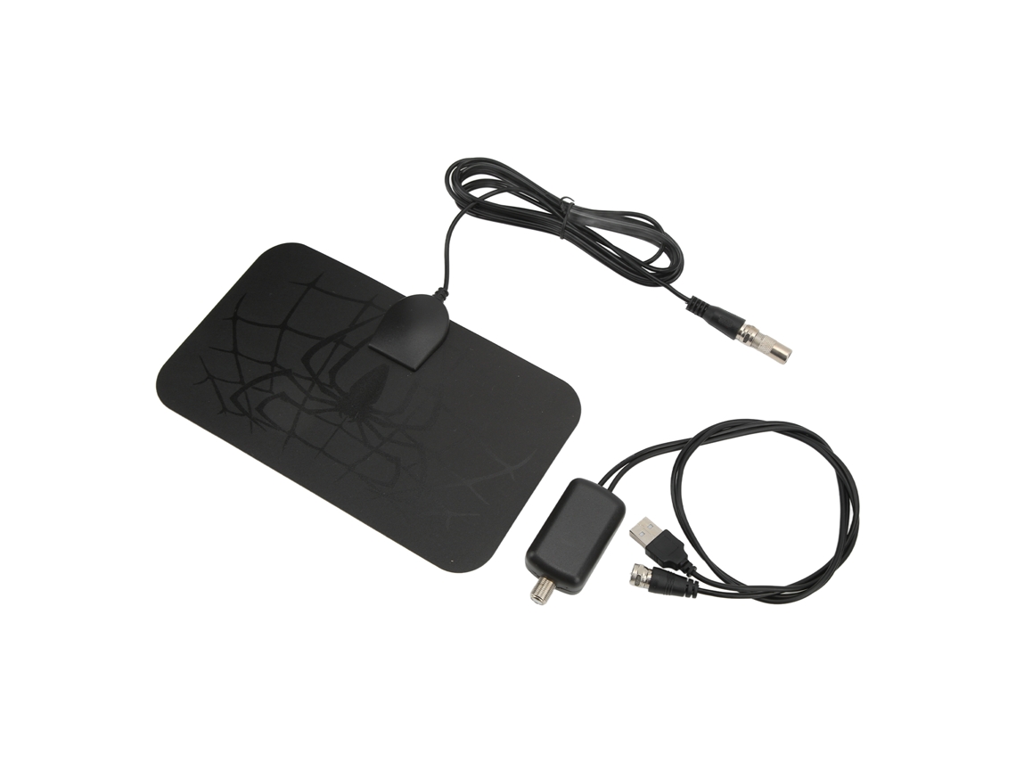 Antena Tv Digital Hd Amplificada 25dbi 4k 980 Milhas Atsc 1080p