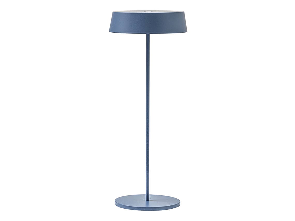 Luminária De Mesa Portátil Inemuri Com Led Azul, 2,2 W, 2700 K, Ip54, Recarregável Via Usb, Com Dimmer De Toque Integrado - Rossini Illuminazione