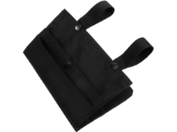 Bolsa De Guidão De Bicicleta Em Neoprene Preto De Grande Capacidade E Fácil Instalação