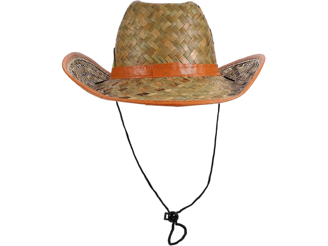 Chapéu De Sol Masculino De Palha Com Aba Larga E Ajustável, Leve E Estiloso, Perfeito Para Passeios De Verão Na Praia.