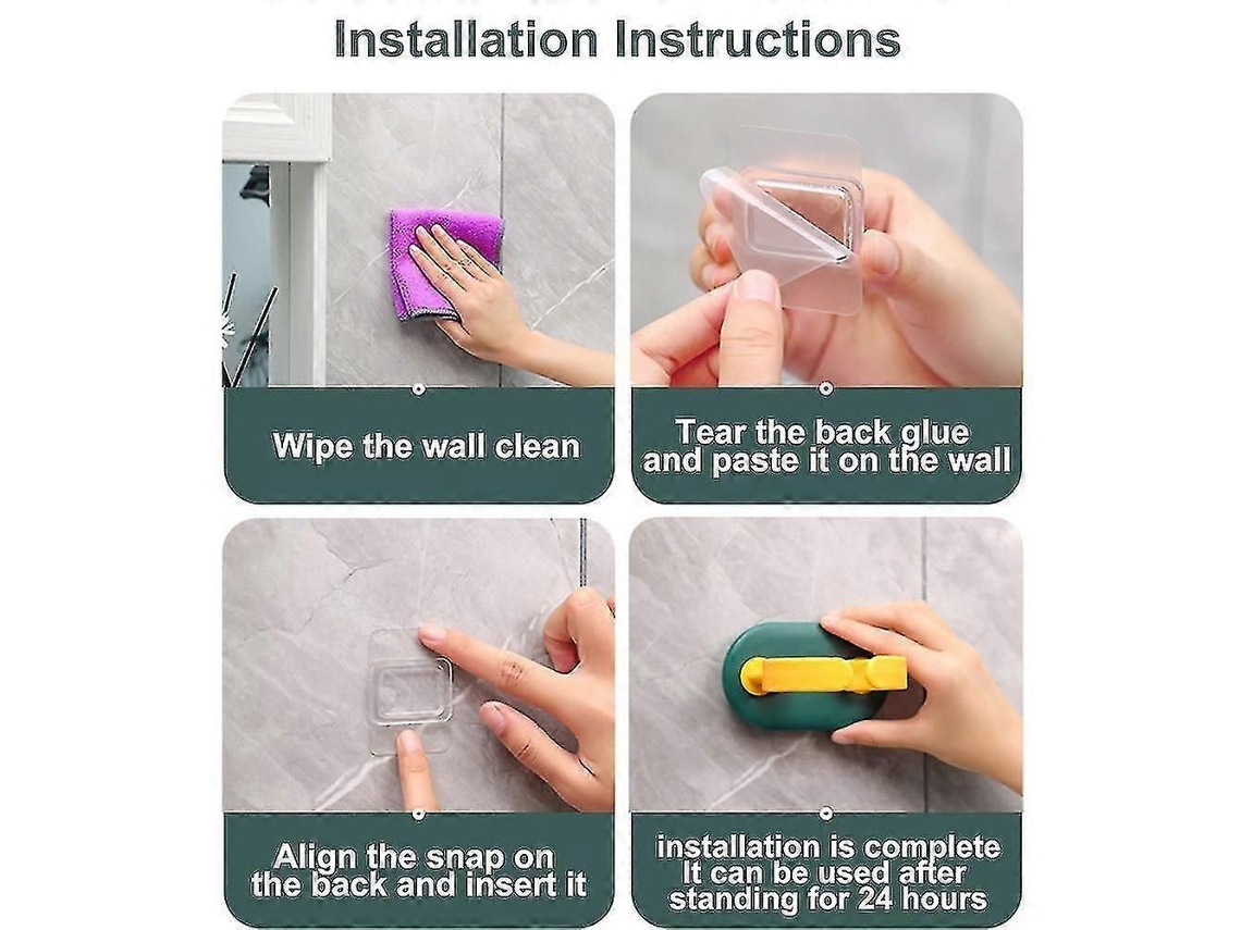 Suporte de Parede Autoadesivo para Secador Cabelo, Organizador Cabelo Compatível com a Maioria Dos Secadores Cabelo. GOKOCO