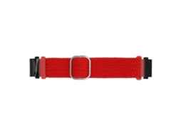 Cinto De Relógio Nylon Técido Ajustável Para Garmin Fenix 7s 6s 5s Vermelho