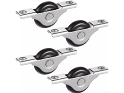 Conjunto De 4 Rodízios Deslizantes Nylon Para Porta Armário, 6, 5cm