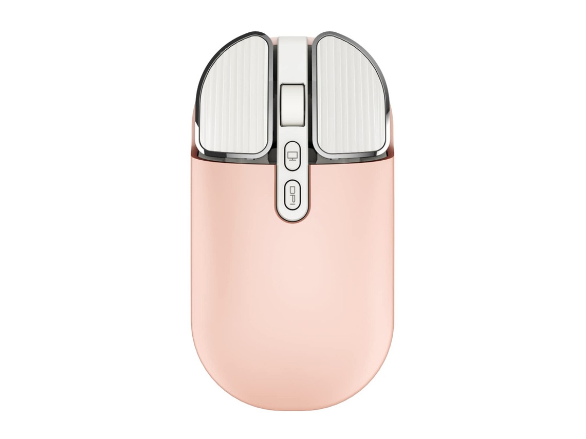 Rato Yizhood 2.4ghz Sem Fio Recarregável Type C Óptico Usb Silencioso Para Laptop Pc Tablet Computador Office Rosa