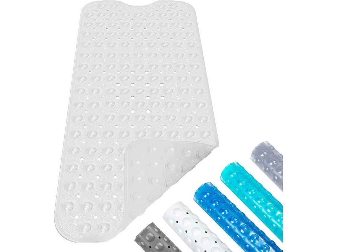 Tapete Anti deslizante Banheiro 40x100cm Ventosas Dreno Pvc S/MARCA
