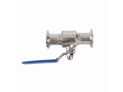 Válvula De Bola Sanitária Inox Rápida Instalação Clamp Para Química Láctea Água Od 32mm