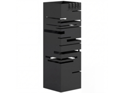 Suporte Guarda Chuvas Metal 4 Ganchos 49 Cm Preto