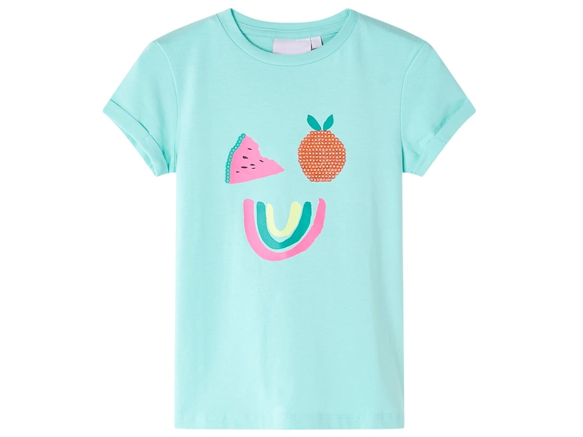 T-shirt Infantil Menta-claro 128