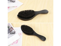 Pente Longo E Curvo Preto Para Barba Com Cerdas De Madeira De Faia Para Cuidados Com O Cabelo Masculino. Jinyubo Store