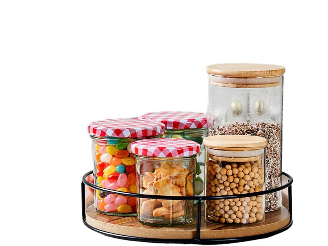 Organizador Giratório Para Cozinha, Porta Temperos Giratório Para Organizar A Despensa Na Bancada Gokoco