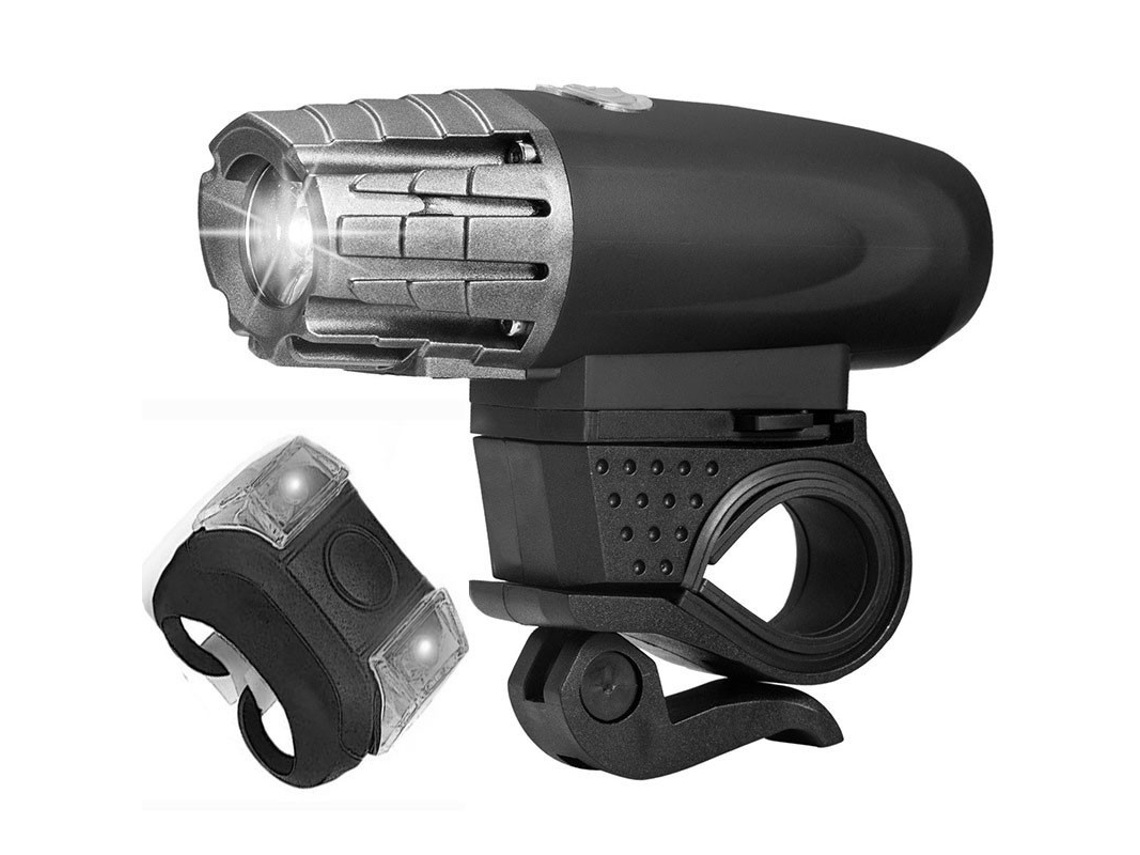 Conjunto De Luzes De Bicicleta Pretas 360 De Aquaforge (farol Luz De Sapo)