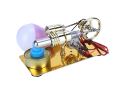 Modelo De Motor Stirling Gerador De Lâmpada Combustão Externa Brinquedo Educativo Ciência Física