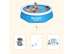 Bestway Piscina Bestway Fast Set Redonda - 244x61 Cm - 4-peças S22626