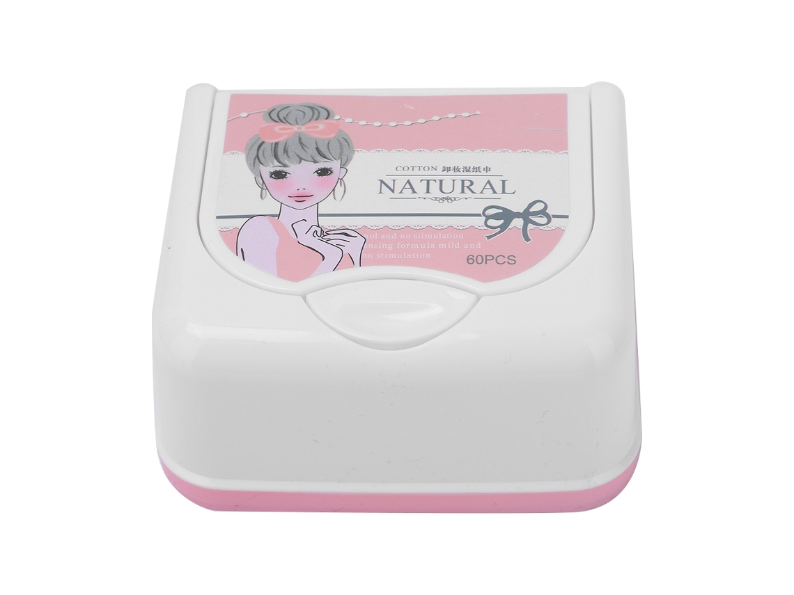 Lenços Umedecidos Descartáveis Para Maquiagem (limpeza Suave De Rosto E Lábios)
