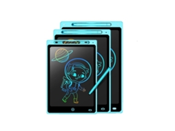 Lurelia, Tablet Lcd, 12 Polegadas, Azul, Colorido, Caneta, Apagável, Infantil, Proteção Ocular, Portátil, Trava, Sensível Pressão